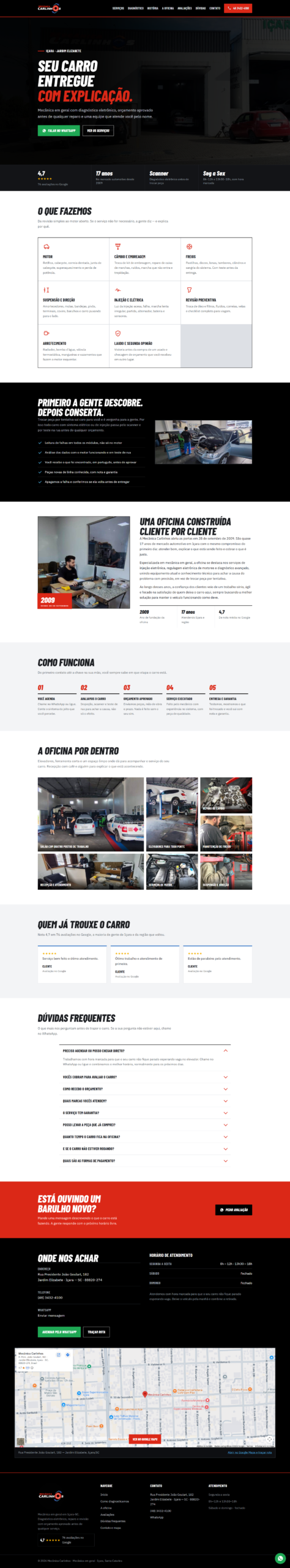 Landing Page Mecânica Carlinhos